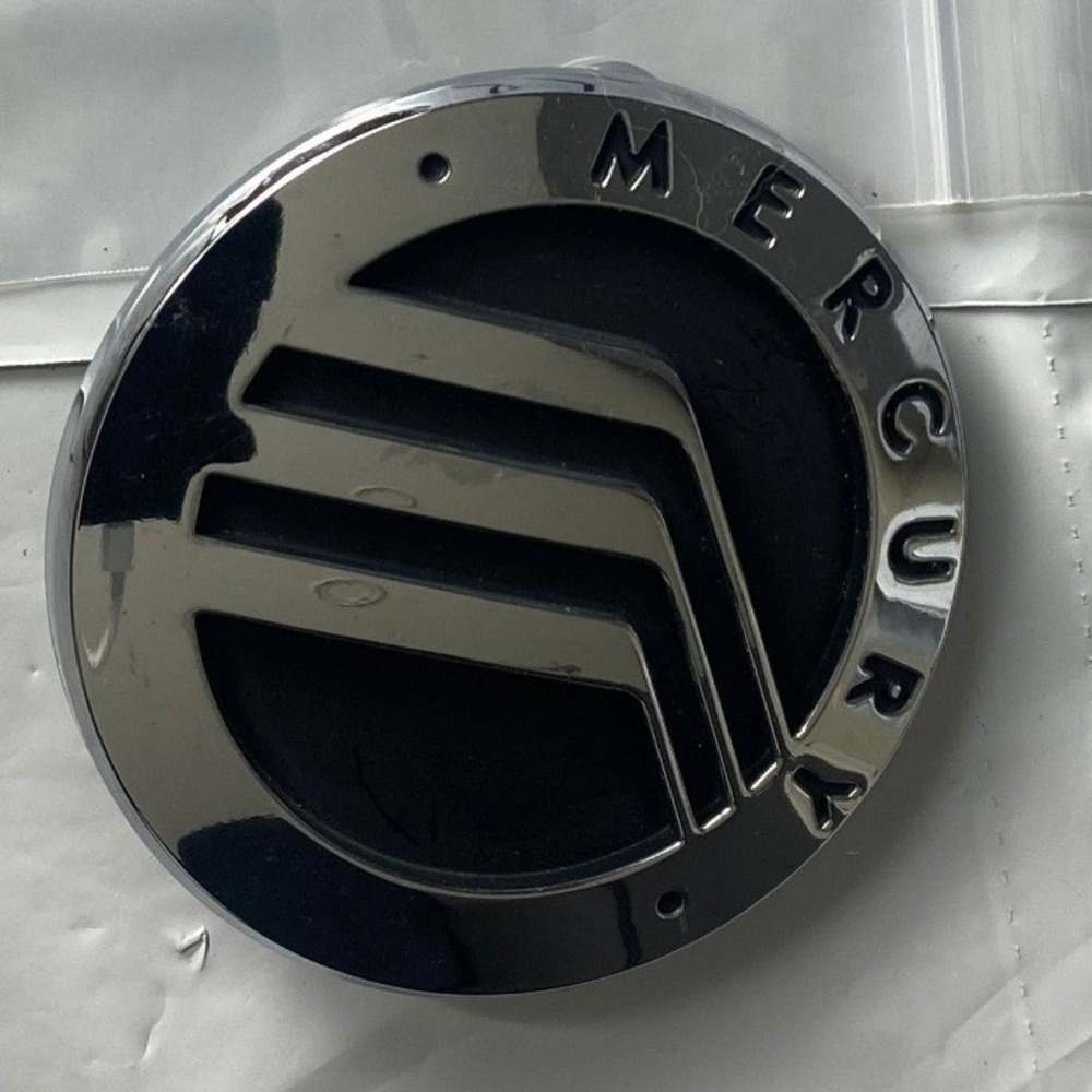 OEM‎ Mercury Chrome Black Wheel Center Cap Hubcap Emblem Genuine Used